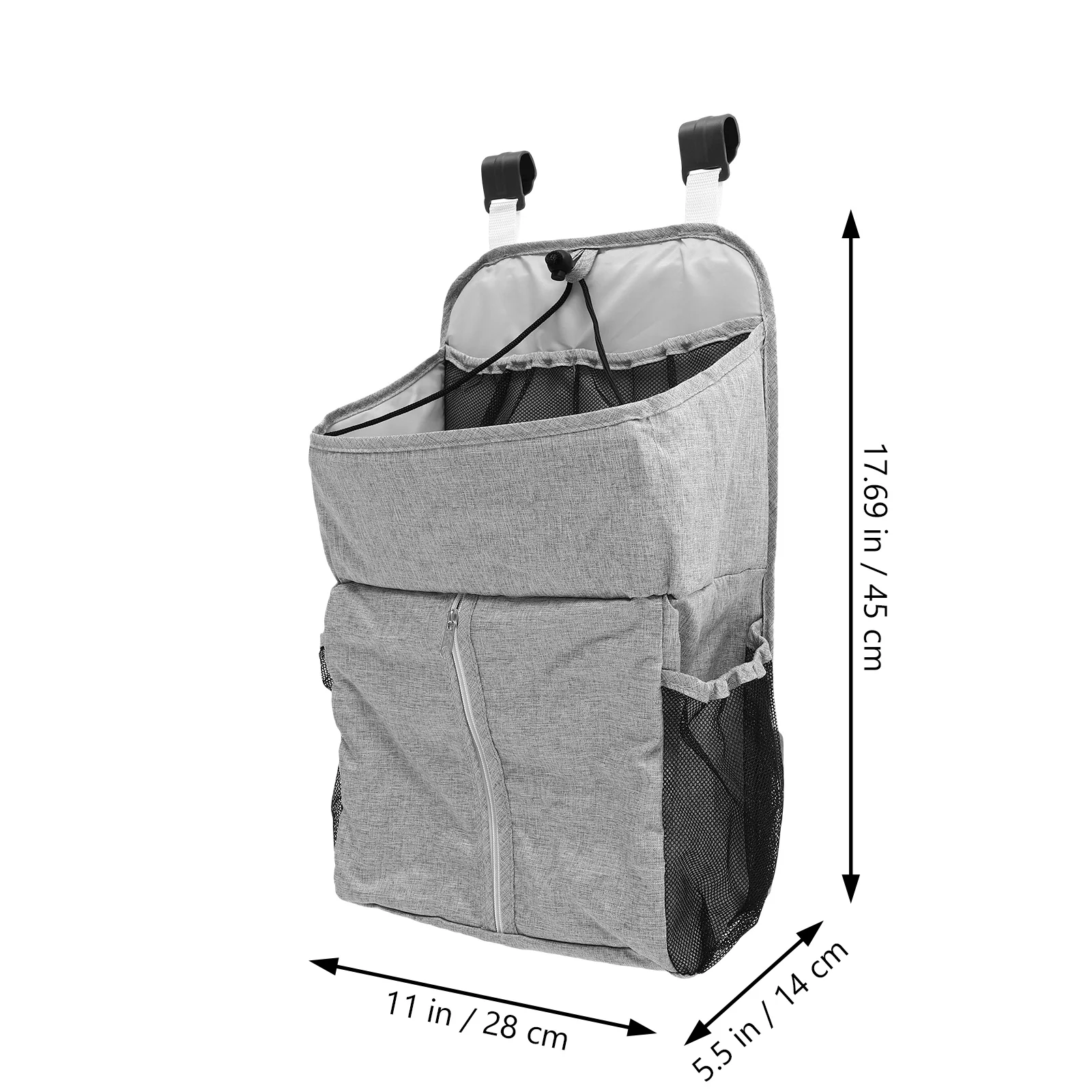 Bolsa de almacenamiento para cama de bebé, organizador de pañales colgante para cuna, bolsa colgante de lino Premium, almacenamiento para guardería, 1 Uds.