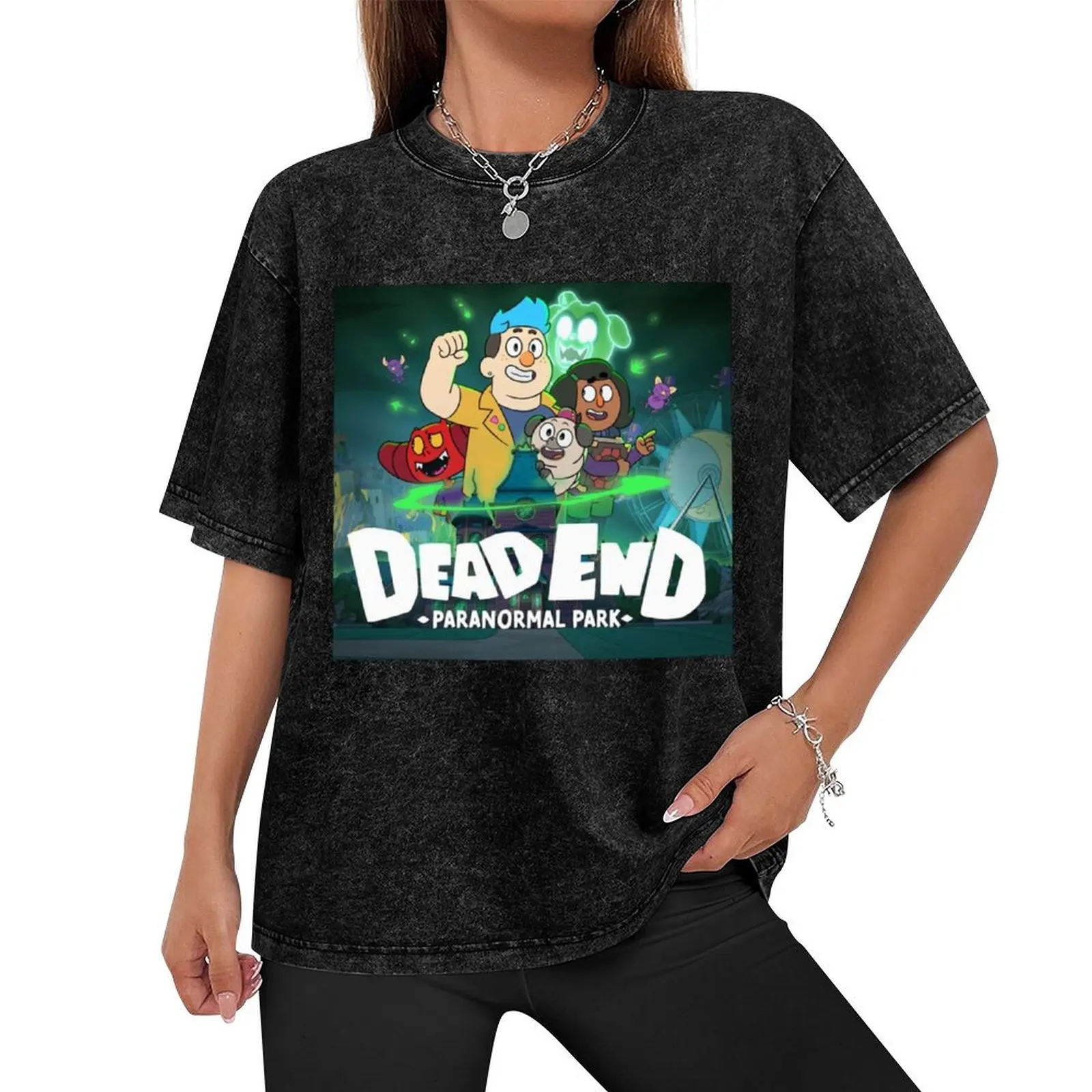 Dead End Paranormal Park Poster T-Shirt summer 2025 quick-drying cute tops outfits for men