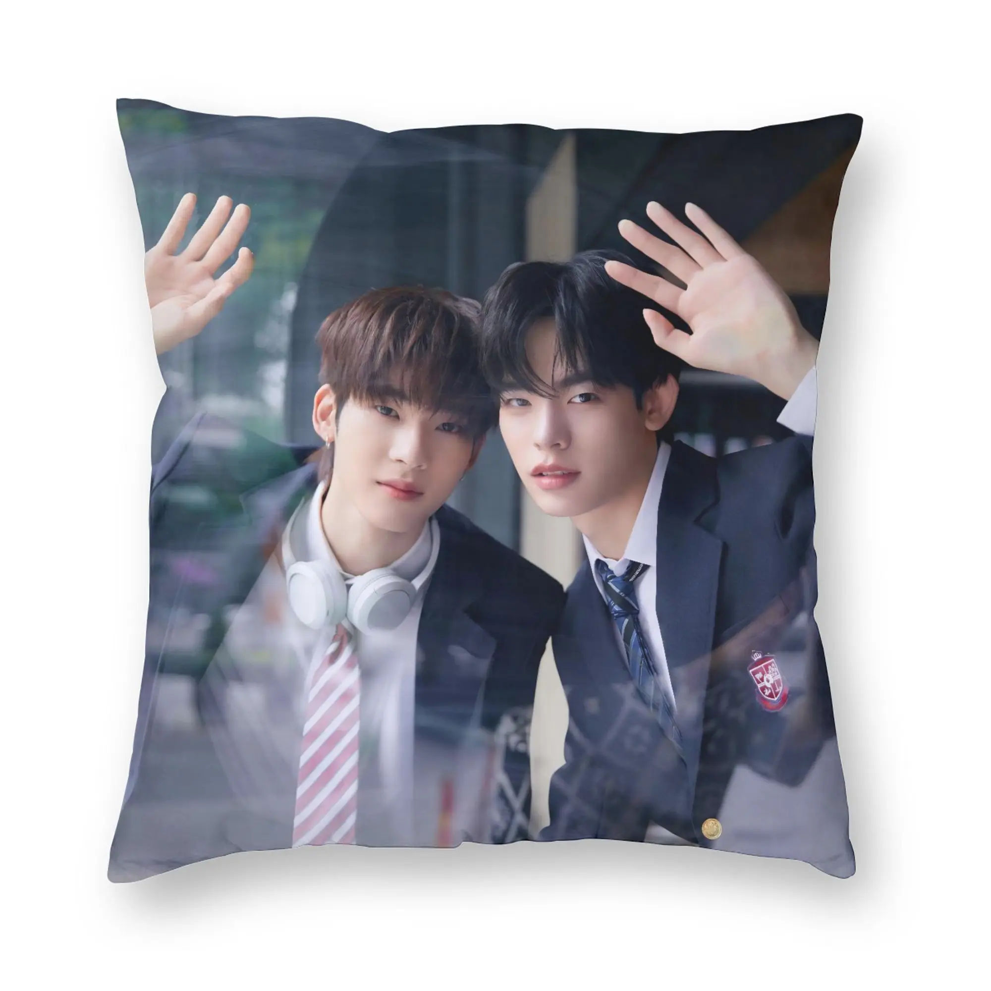 D-Duang Boys Love with You BL Pillowcase Printing Polyester Cushion Cover Decorative  Pillow Case Cover Sofa Zipper 45X45cm