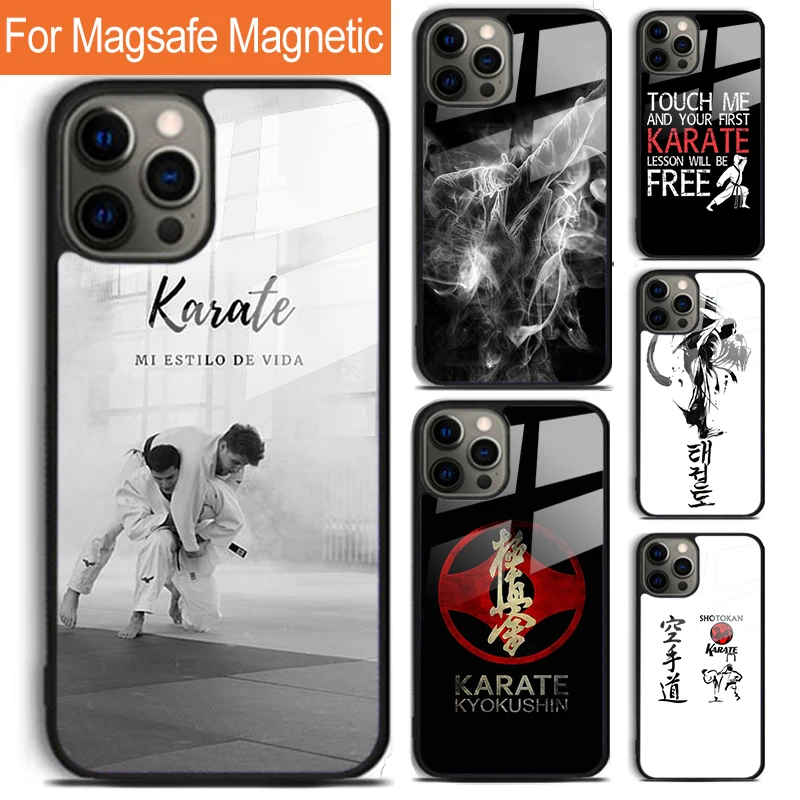 

Japan Karate Martial Arts Phone Case For iPhone 17 Air 16 15 14 12 Pro Max Plus Magsafe Magnetic Wireless Charging Cover