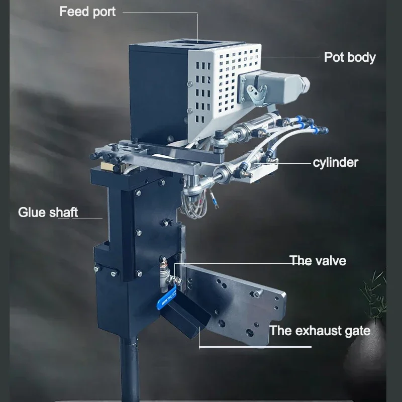 Automatische Lijmaanpassing Pneumatische Enkele Lijm Pot Montage Rand Bandmachine Bovenste Lijmen Tank Houtbewerkingsmachines Onderdelen