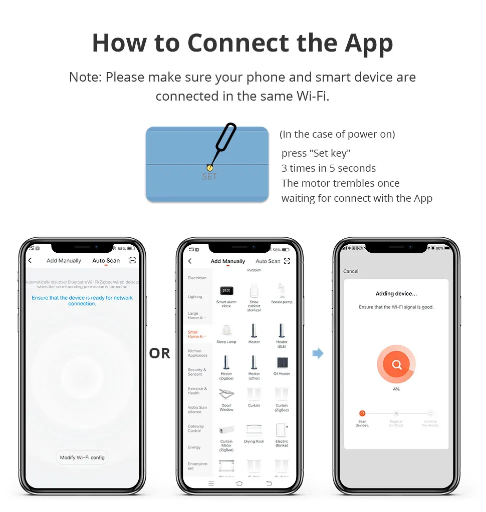 Zemismart WiFi-Elektro-Rollo-Motor, funktioniert mit Tuya-App für Wabenvorhang, Aluminium-Jalousien, römischer Schatten, Alexa, Google Home – Detail 10