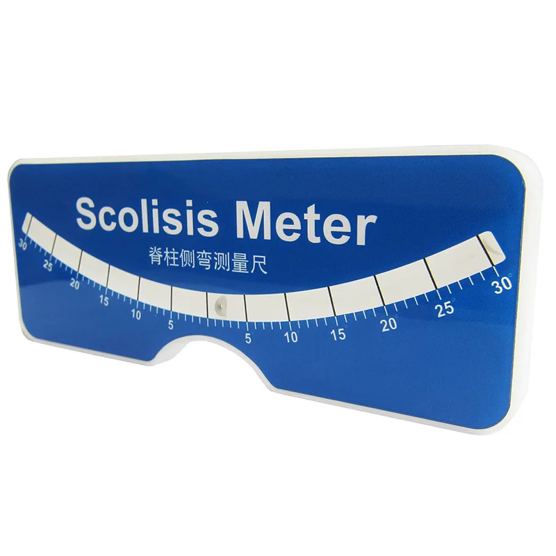 Scoliometer Medical Evaluation, Measuring and Testing Meter for Diagnosis of Back and Spine Scoliosis in Adults or Child