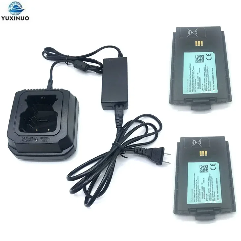 2S-LPP 7.4V 1880mAh baterai Li-ion + pengisi daya cepat untuk Sepura Series STP8000 STP9000 STP8038 STP8035 STP8030 Radio Walkie Talkie