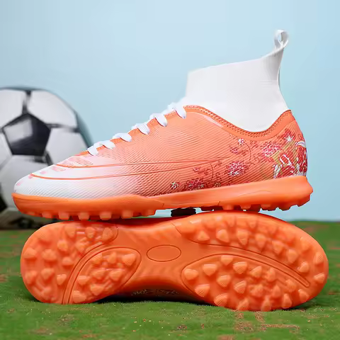 TF Football Boots for Men Women Man Soccer Shoes Soccer Cleats Non Slip Ultralight Boys Girls Sneakers