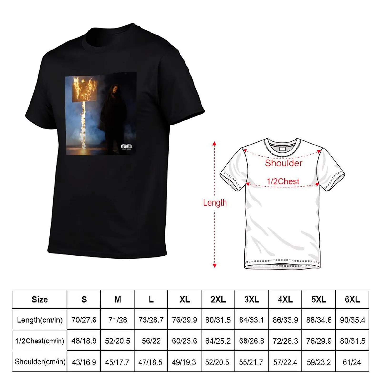 J. Cole The Off-Season Album Merch T-Shirt Sports Casual Breathable Tee Shirt