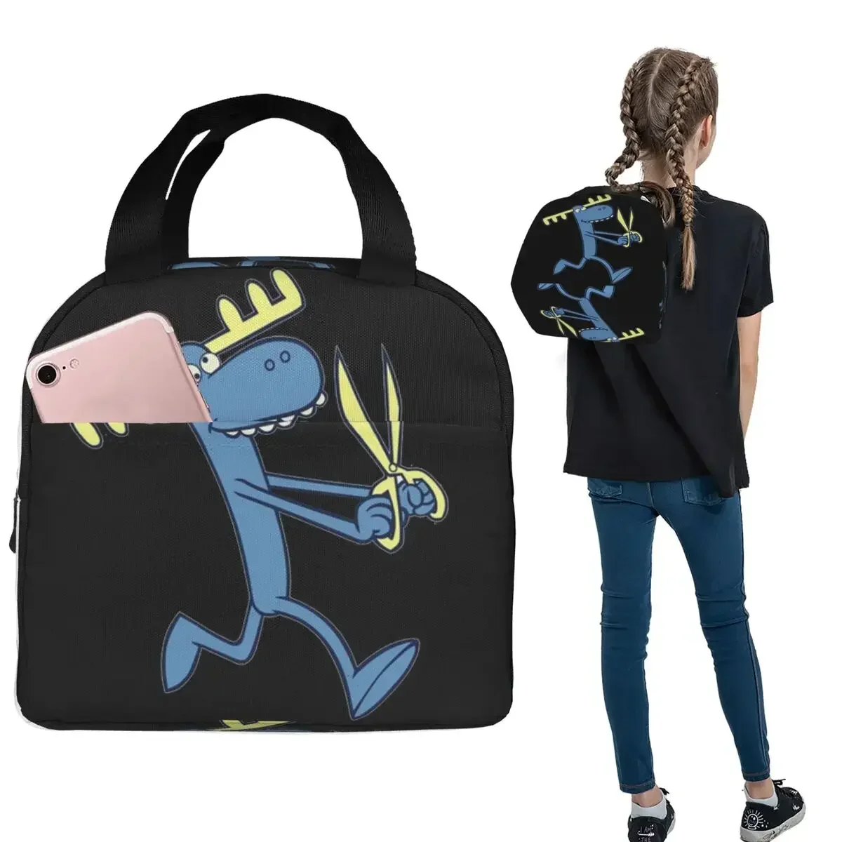 Lumpy Happy Tree Friends Insulated Lunch Bag for Women Children Portable Food Boxes Thermal Lunch Box Tote