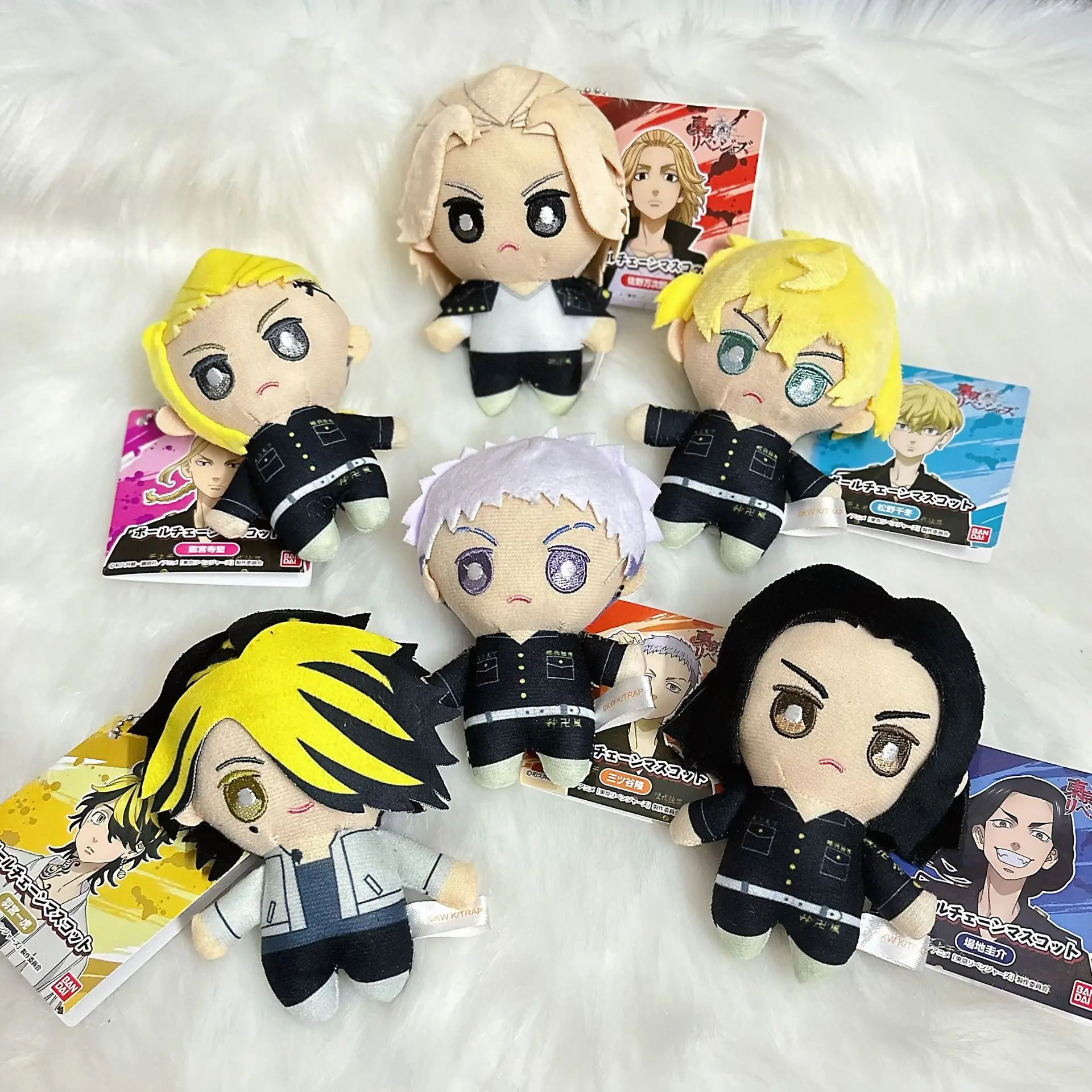 10cm Tokyo Revengers  Mikey Draken Baji Keisuke Hanemiya Kazutora MitsuyaTakashi Matsuno Chifuyu Plush Pendant Keychain Toy Doll