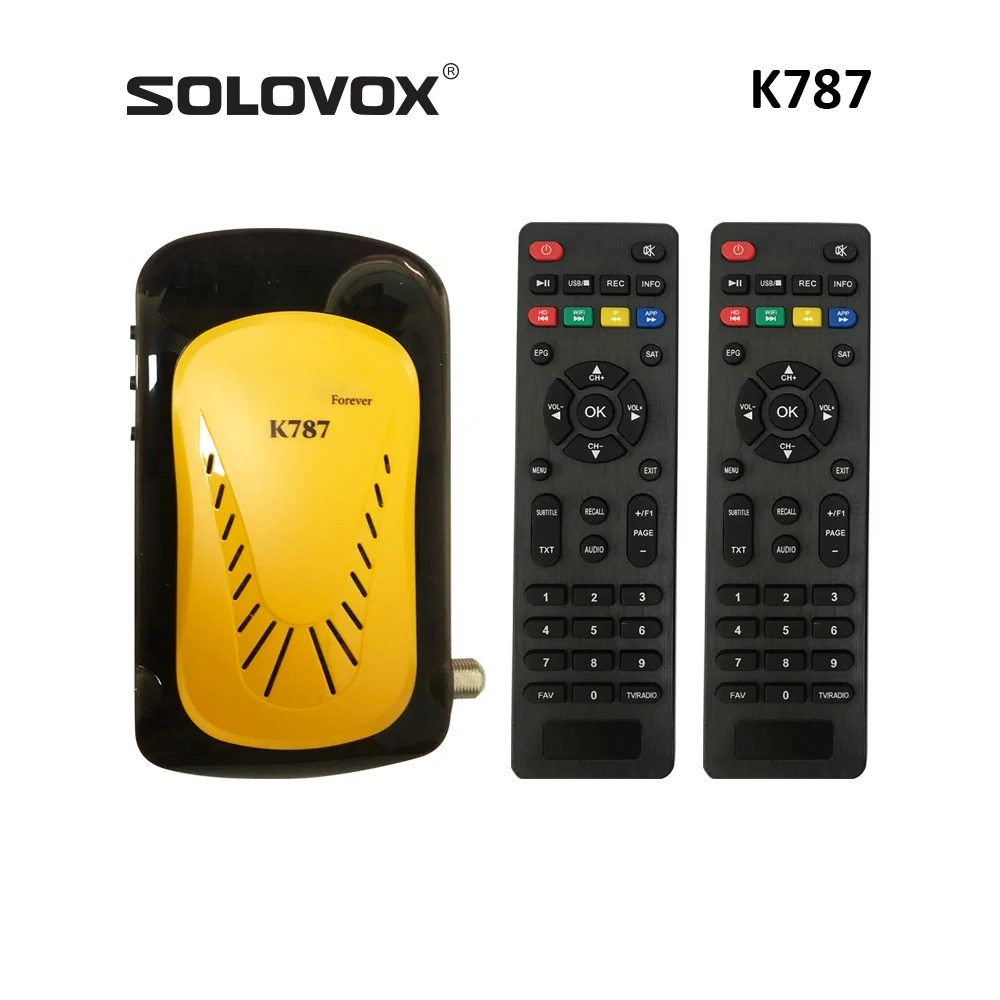 SOLOVOX 2024 K787 DVB S2X спутниковая ТВ-приставка H.265 HEVC декодер Юго-Восточная Азия Ближний Восток медиаплеер