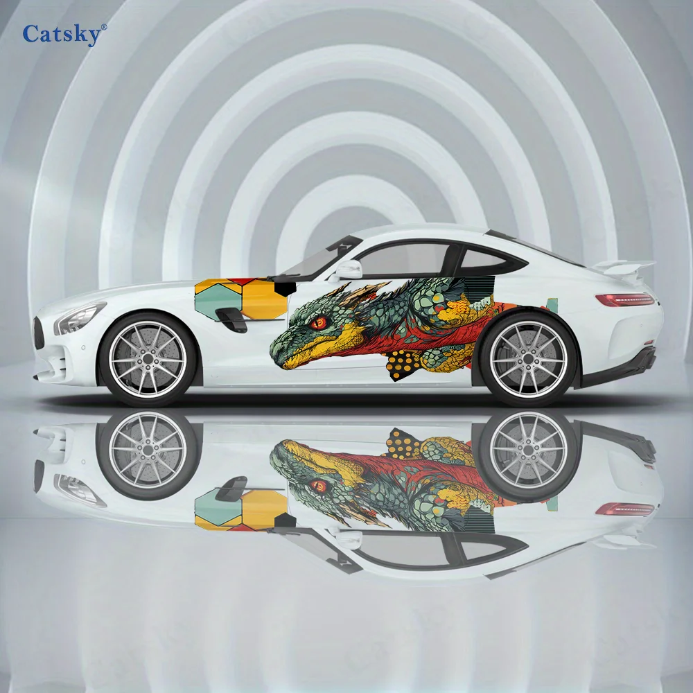 

Flying Dragon Subduing Car Vinyl Wraps Decal Self-adhesive PVC Sticker Suitable for Trucks SUV Decoration Auto Accessories Gift