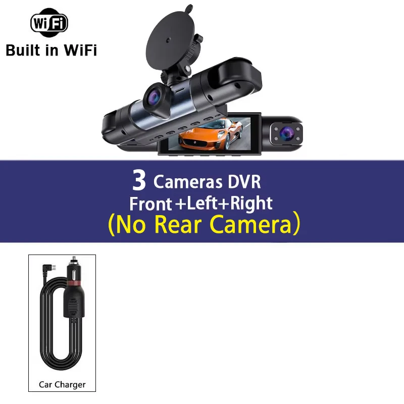 4-kanaals 360 ° Draaien Dash Cam Wifi APP 1920*1080P HD Auto Camera Nachtzicht Parking Monitor G-sensor Dashcam Black Box