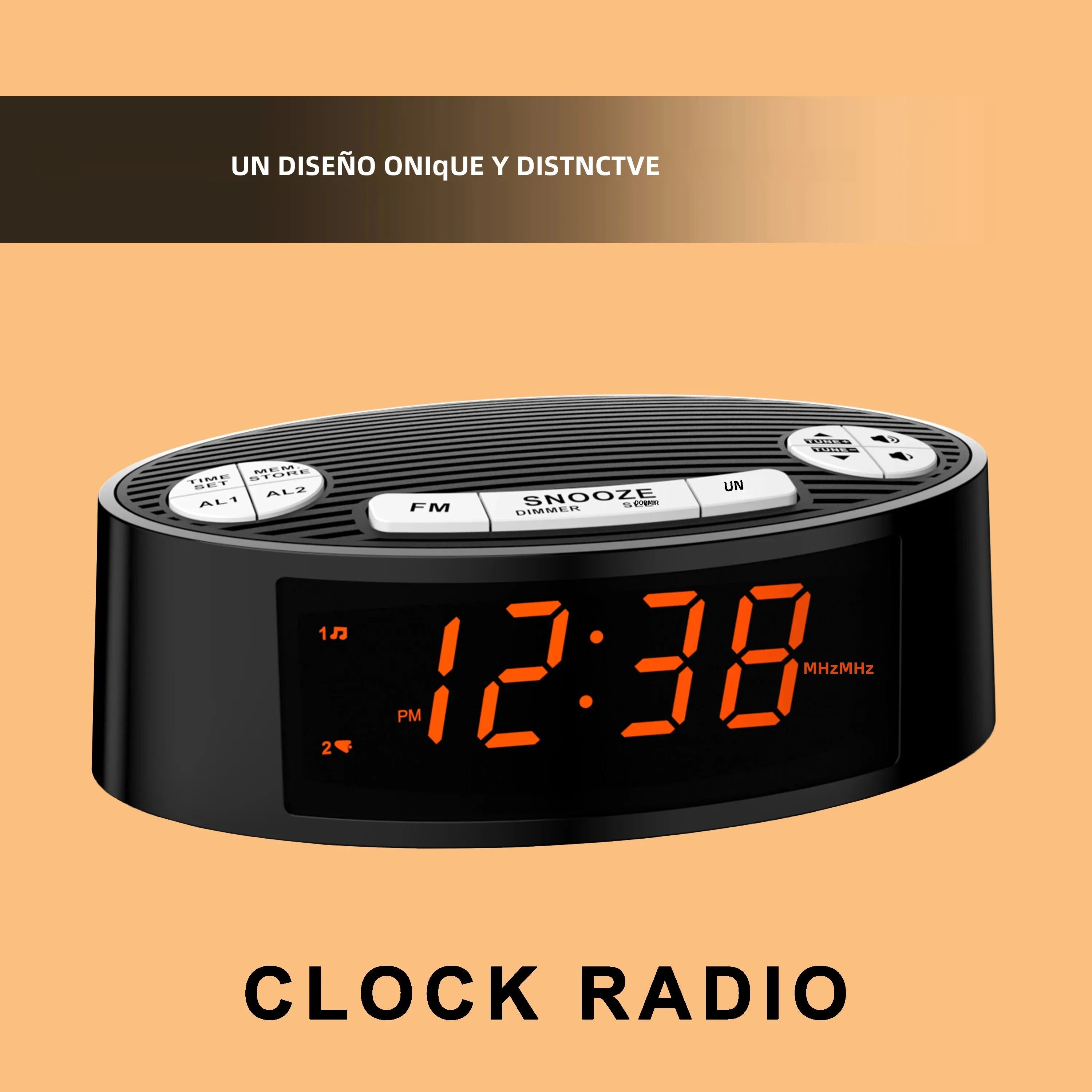 iTOMA CKS3301U FM Reloj despertador Radio