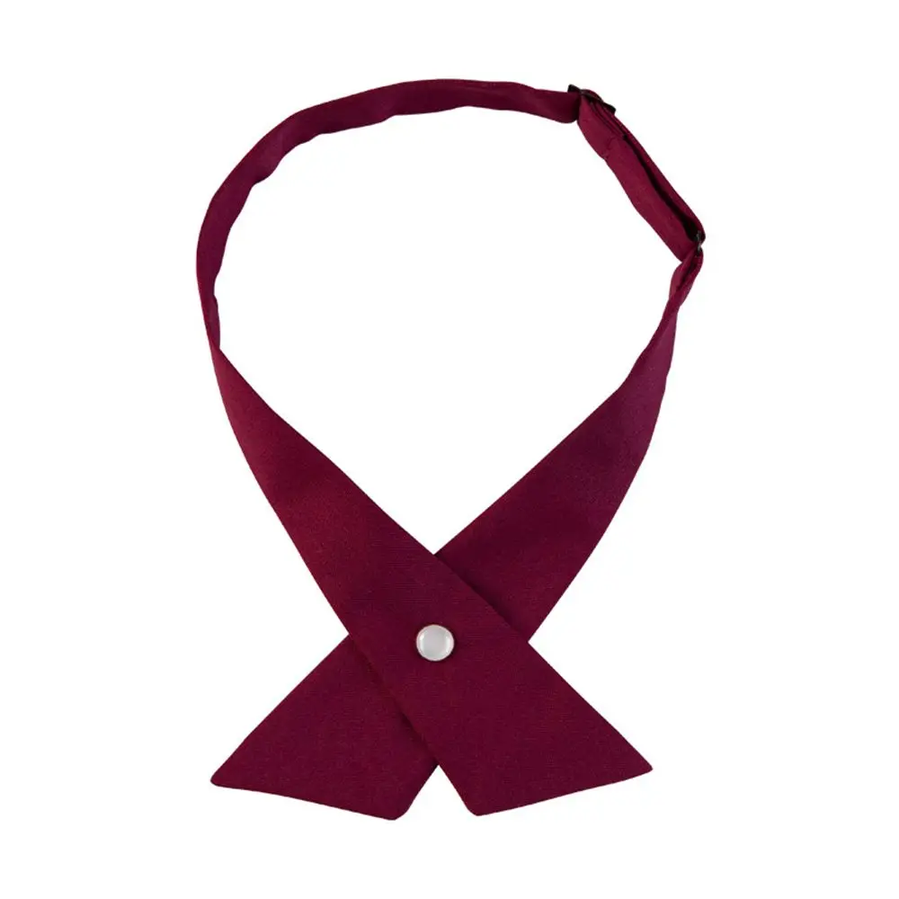 Business Vintage JK uniform Tie Solid Color Collar Bowtie for School Costume Uniform Neck Ties Cross Bow Tie JK Bow Tie Cravat