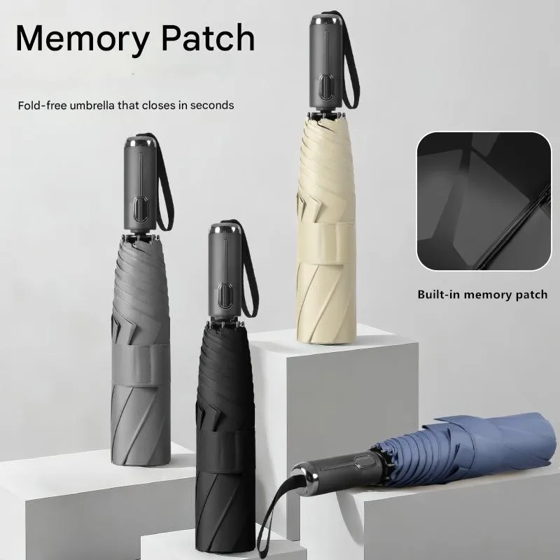 

Easy-to-fold One-button Automatic Umbrella Both Sunny and Rainy Weather with Memory Folding Function Advertising Umbrella