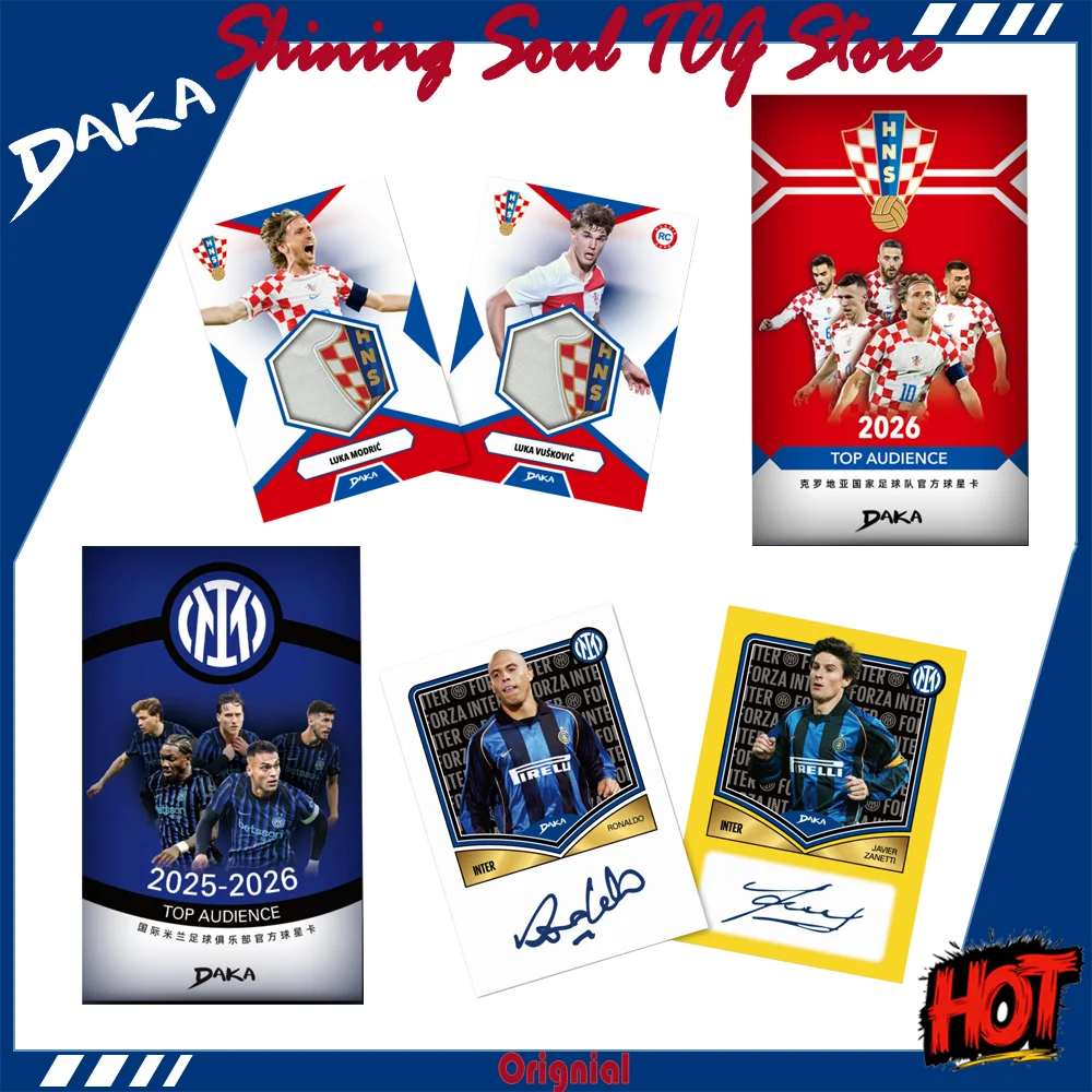 Genuine Daka 2025-26 Top Audience Series Internazionale Milano Croatia National Football Club Collection Card Modrić Ronaldo Box