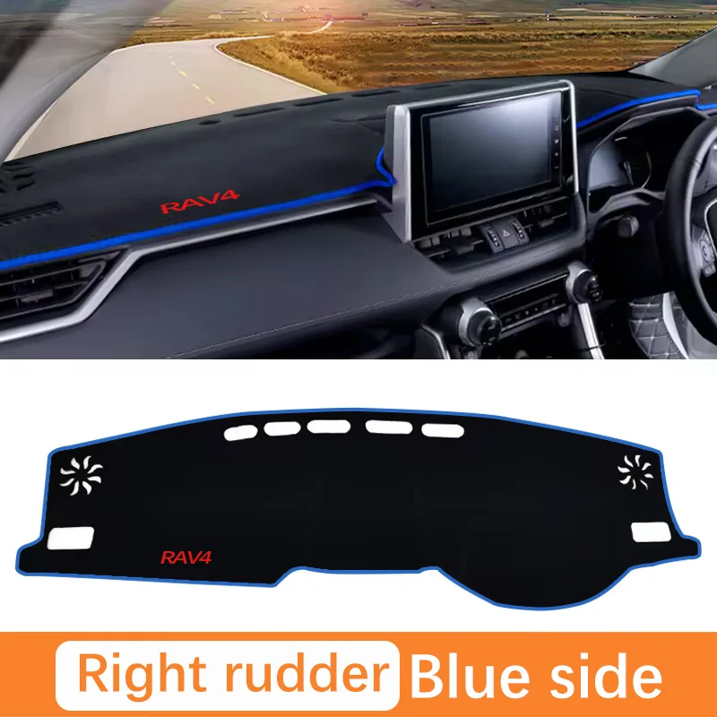 토요타 RAV4 2019 2020 2021 2022 2023 2024 RAV 4 XA50 하이브리드 계기판 덮개 액세서리용 자동차 대시보드 매트 햇빛 가리개