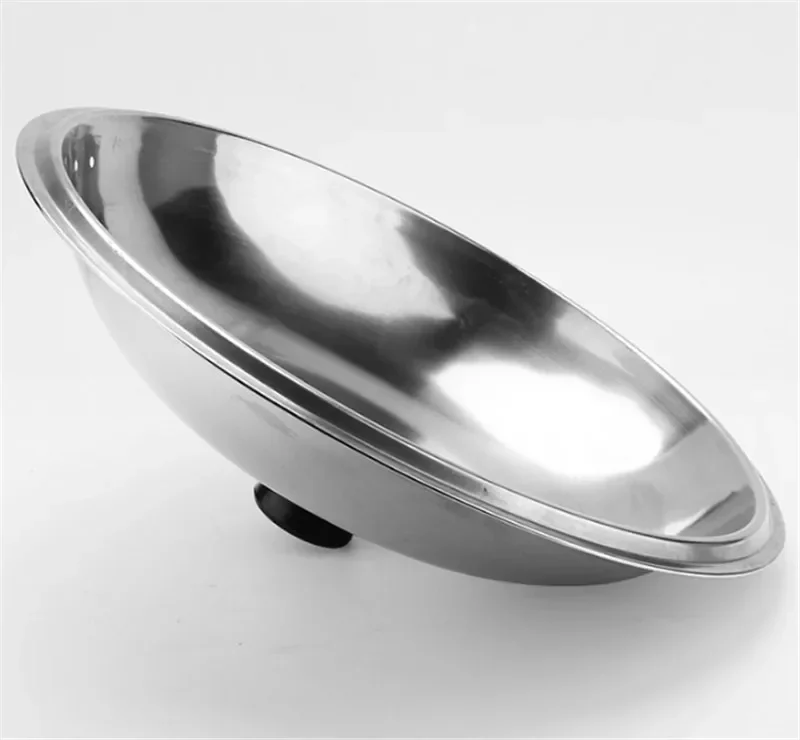 Cooking Wok Pan Lid Stainless Steel Universal Pan Cover Visible Replaced Lid Frying Wok Pot good Quality Semicircle Wok Cover