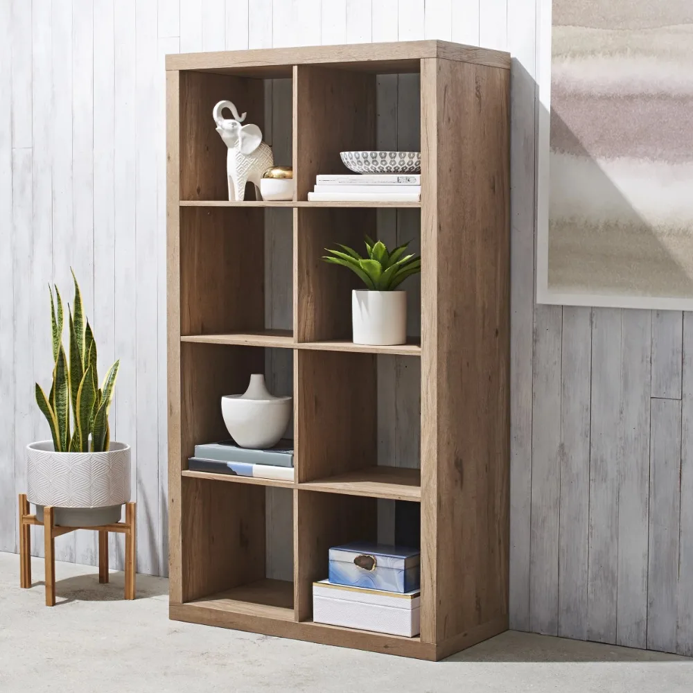 Estante Móveis 8-Cube Storage Organizer, Biblioteca Shelf, Modern Living Room Furniture, Librero Estante & Magazine Racks para Casa