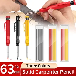 Auto Solid Carpenter Pencil Deep Hole Marking Pencil Marking  Refill Carpentry Marking Scriber Construction Tools