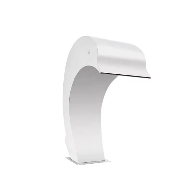 PIKES Dolphin Spa Water Fountains Pool Waterfalls Stainless Steel Water Descent