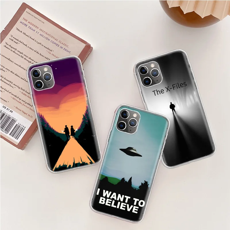 The X Files I Want to Believe Phone Case For Iphone 14 13 15 Pro Max Apple 11 12 Mini X XS XR 16 Plus 6 6S 5 5S Clear C