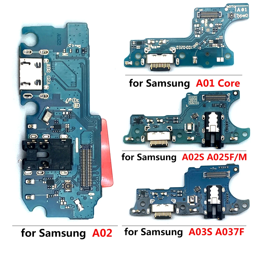 New USB Charging Port Board Flex Connector Parts For Samsung A72 A02S A03S A12 A02 A12 A30S A50S A01 Core A10S A20S A7 2018