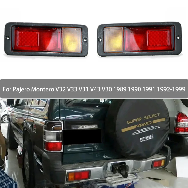 Gruppo Fendinebbia Posteriore Senza Lampadina Per Pajero Montero V32 V33 V31 V43 V30 1989-1999 Paraurti Posteriore Luce Di Segnalazione Riflettore