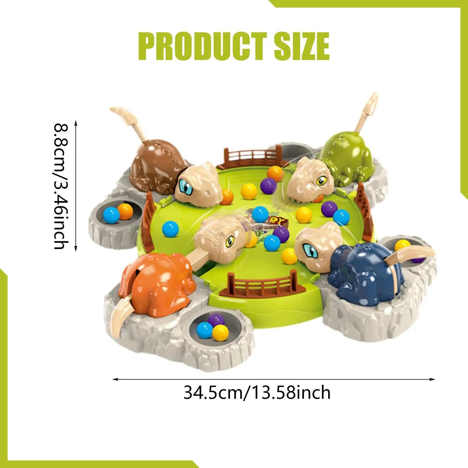 Dinosaur Eating Beans Sensory Game Interactive Puzzle Learning Toy for Kids Boys Girls Parties