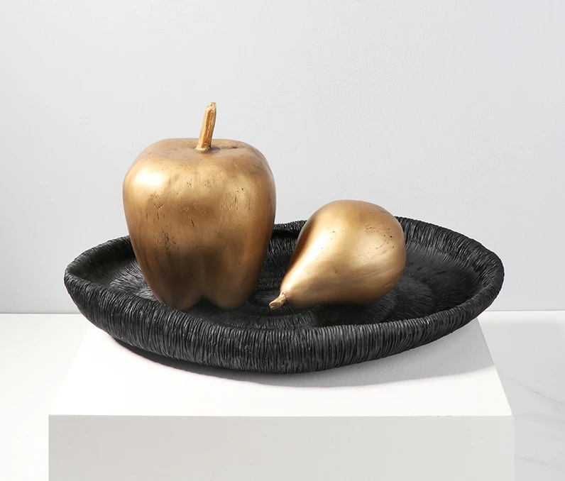 

Minimalist modern tray fruit tray decoration model room, living room, dining room, home decoration handicrafts