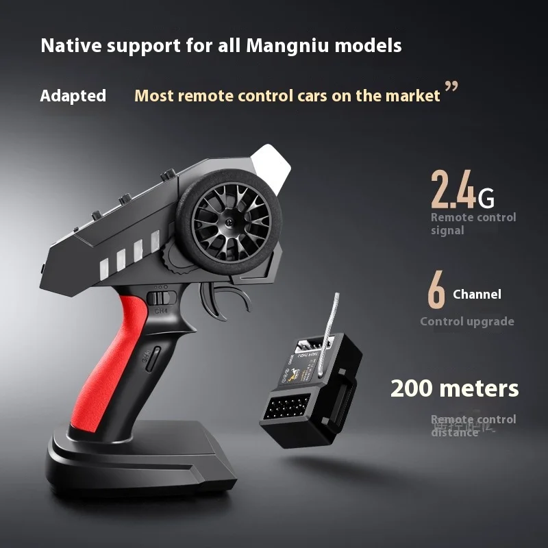 Transmetteur récepteur de télécommande 6ch 2.4g 40a Esc pour voiture Rc Mn111 Mn D90 Mn99s Mn78 Mn86 Mn128 Mn168 Wpl C14 C24 B14 B16 B36