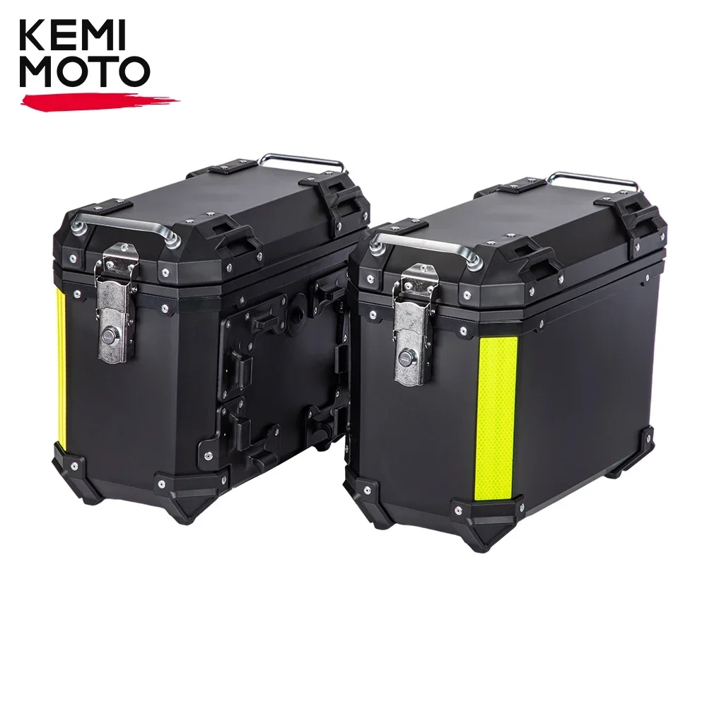 Motorcycle Side Box Universal Set For Honda Trunk Bag For BMW Rear Luggage For Yamaha Key Lock Storage Motorcycle Accessories