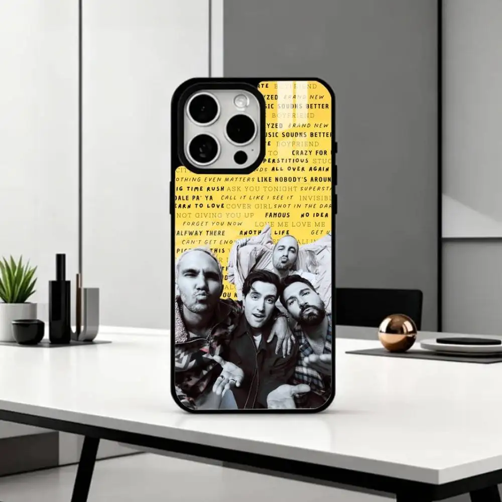 حافظة هاتف M-Music B-Big Time Rush لهاتف iPhone17,16,15,14,13,12,11 Plus، Pro Max Magnetic للشحن اللاسلكي Magsafe #5