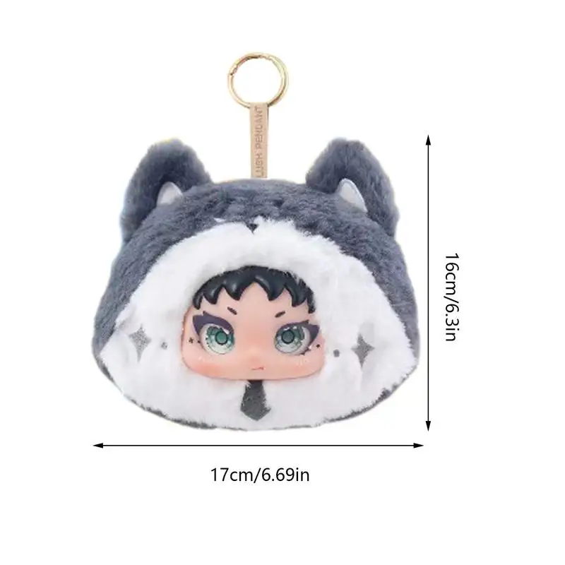 Anime Plüschtiere zum Aufhängen, Plüschtier, Schlüsselanhänger, Geldbörse, Handtasche, Charm, Cartoon-Plüschtiere, gefüllter Schlüsselanhänger, Anhänger für die Familie