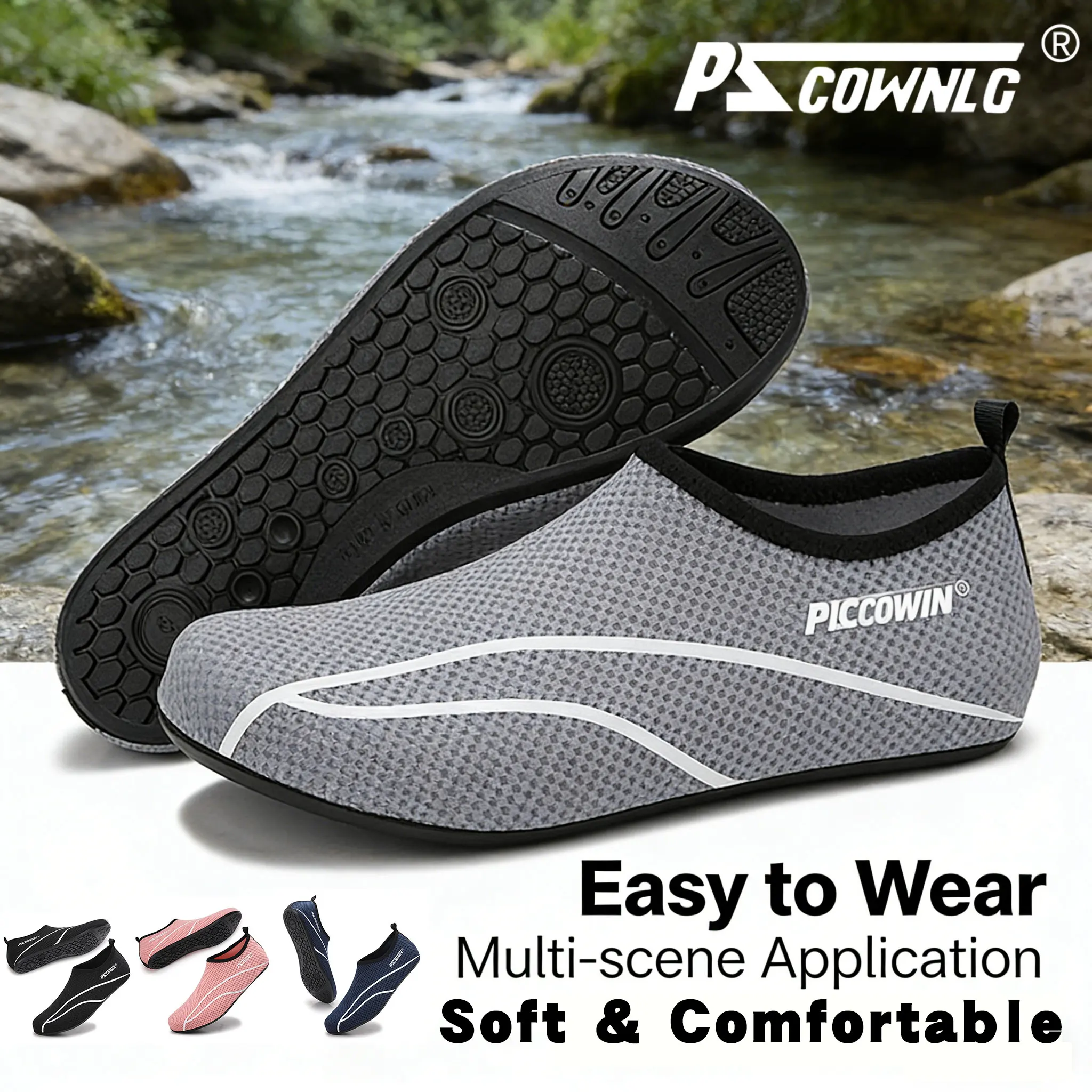 Hike Barefoot Shoes for Womens Men,Quick Dry Water Shoes,Beach Pool Aqua Swim Surf Hiking Walking Shoe,Athletic Footwear Wide