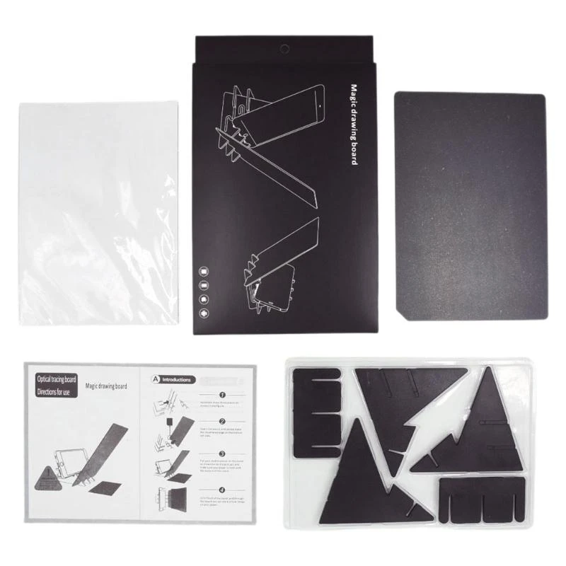 Lavagna da ricalco portatile Stencil Board Disegno Riflessione Pittura Schizzo facile 15UB