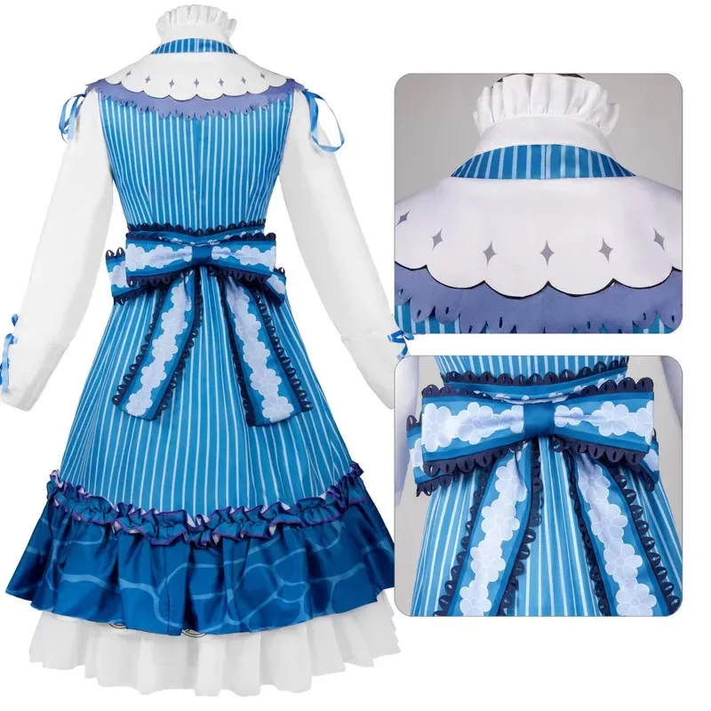 Proyecto Sekai Akiyama Mizuki Cosplay Amia disfraz mzk Lolita vestido de manga larga traje elegante peluca uniforme de Halloween ropa de escenario