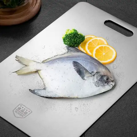 스테인레스 스틸 도마 두꺼운 항균 및 곰팡이 방지 도마 주방 악세사리 양면