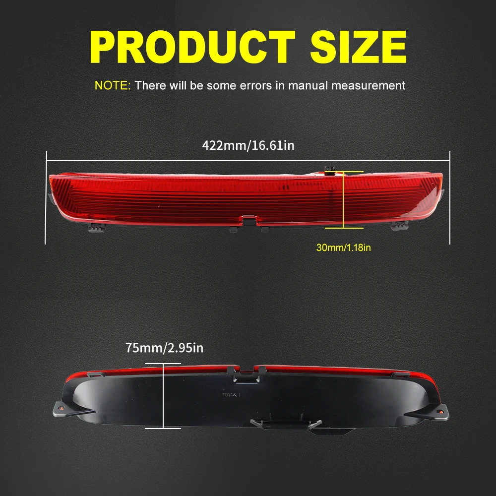 For Mercedes Benz B-Class W246 W242 2011-2018 A2468200156 RED/Black Lens LED High Level Third Brake Stop Light Car Accessories