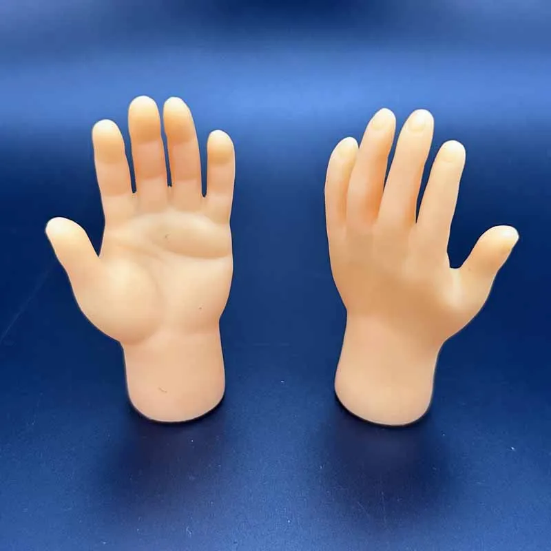 10pcs Cat Finger Pet Teasing Toy Mini Hands Model Tiny Hands Stretchable High Elasticity Cat Gloves Hand Finger Teasing Cat Toy