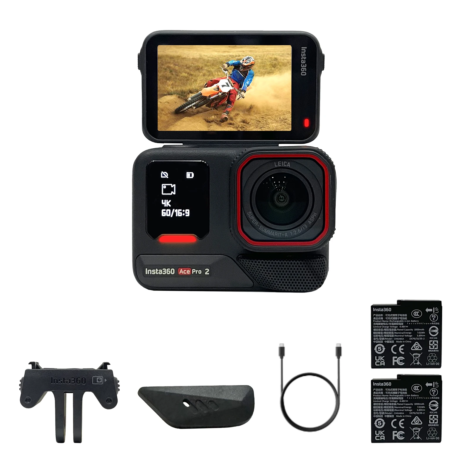 【Stock UE】 Insta360 Ace Pro 2 8K Cámara de Doble Acción con Doble Chip y 1 Sensor/pulgada AcePro 2 Nuevo 8