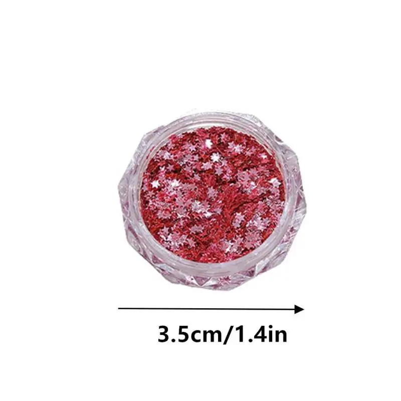 1 Jar Mini Sparkling Star Nail Glitter Pentagram Decoration Nail Salon Design Cute Accessories DIY Nail Art Design