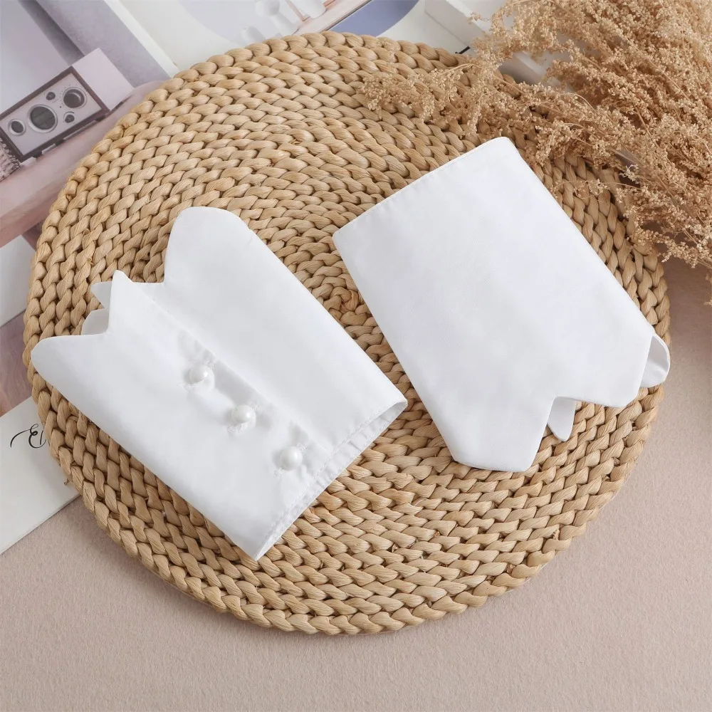 

DIY Polyester Detachable Lace Sleeves Lace White Fake Arm Sleeves Floral Embroidery Cuffs Women