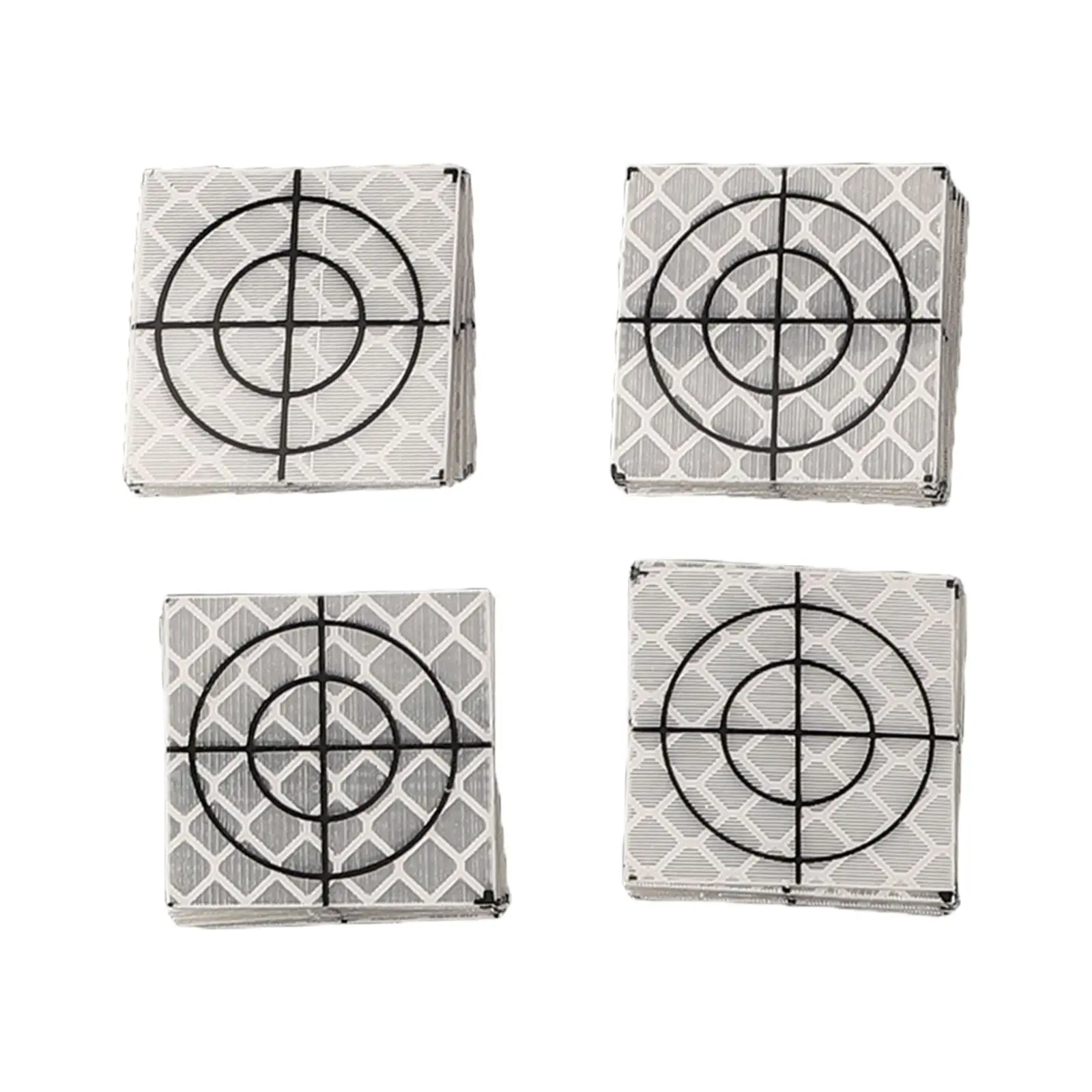 100pcs 0/30/40/50/60mmtotal Station Reflector Reflector Sheets For Totals Station Survey Targets Sheets Reflective Sticker
