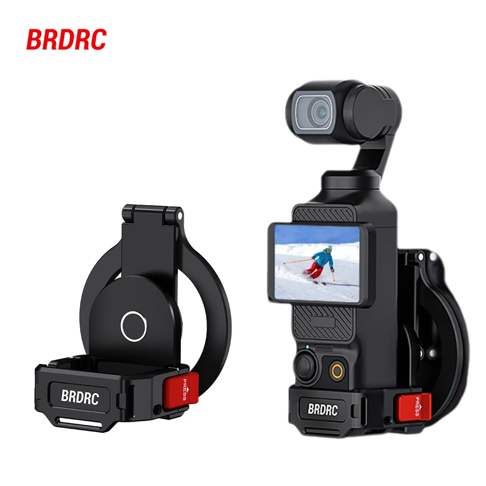 

Магнитное крепление BRDRC Pocket 3 Cage для видеоблогинга, стриминга и телесценариста, держатель для DJI Pocket 3, аксессуары