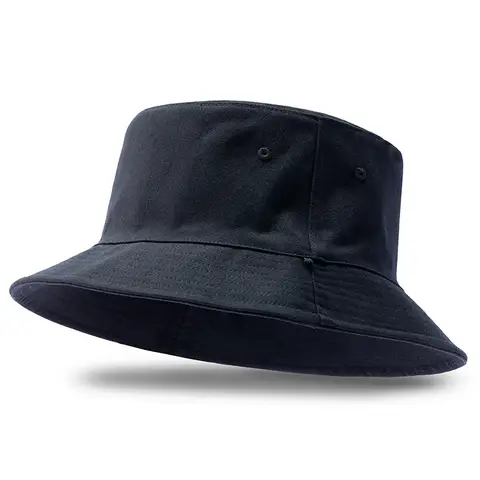 Reversible Bucket Hat Lady Summer Cotton Wide Brim Sun Caps Dad Outdoors Flat Boonie Hat Big Head Men Oversize Large Panama Hat