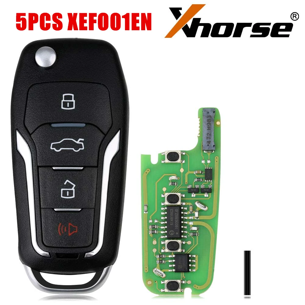 Xhorse VVDI XE Series Super Remote Key XEMQB1EN XEKF20EN XEFO01EN XEDS01EN XELEX0EN XEKF21EN English Version 5PCS/Lot