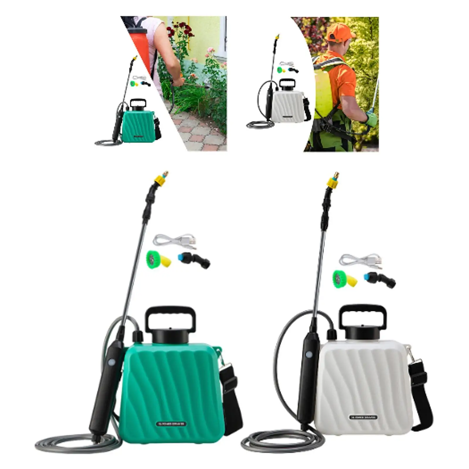 

Электрический рюкзак-распылитель, универсальный перезаряжаемый портативный легкий распылитель высокого давления с 3 насадками для мойки автомобилей, домашней фермы