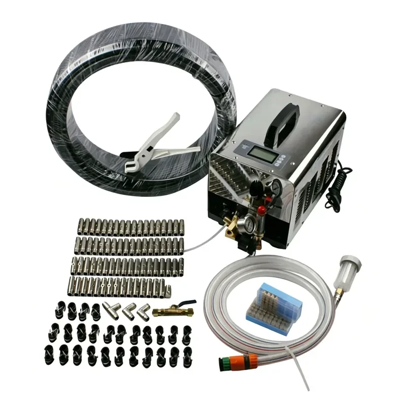 i DaringFish Fogging System Outdoor Mist Cooling System 70pcs Brass Mist Nozzle Misting System for Garden Use