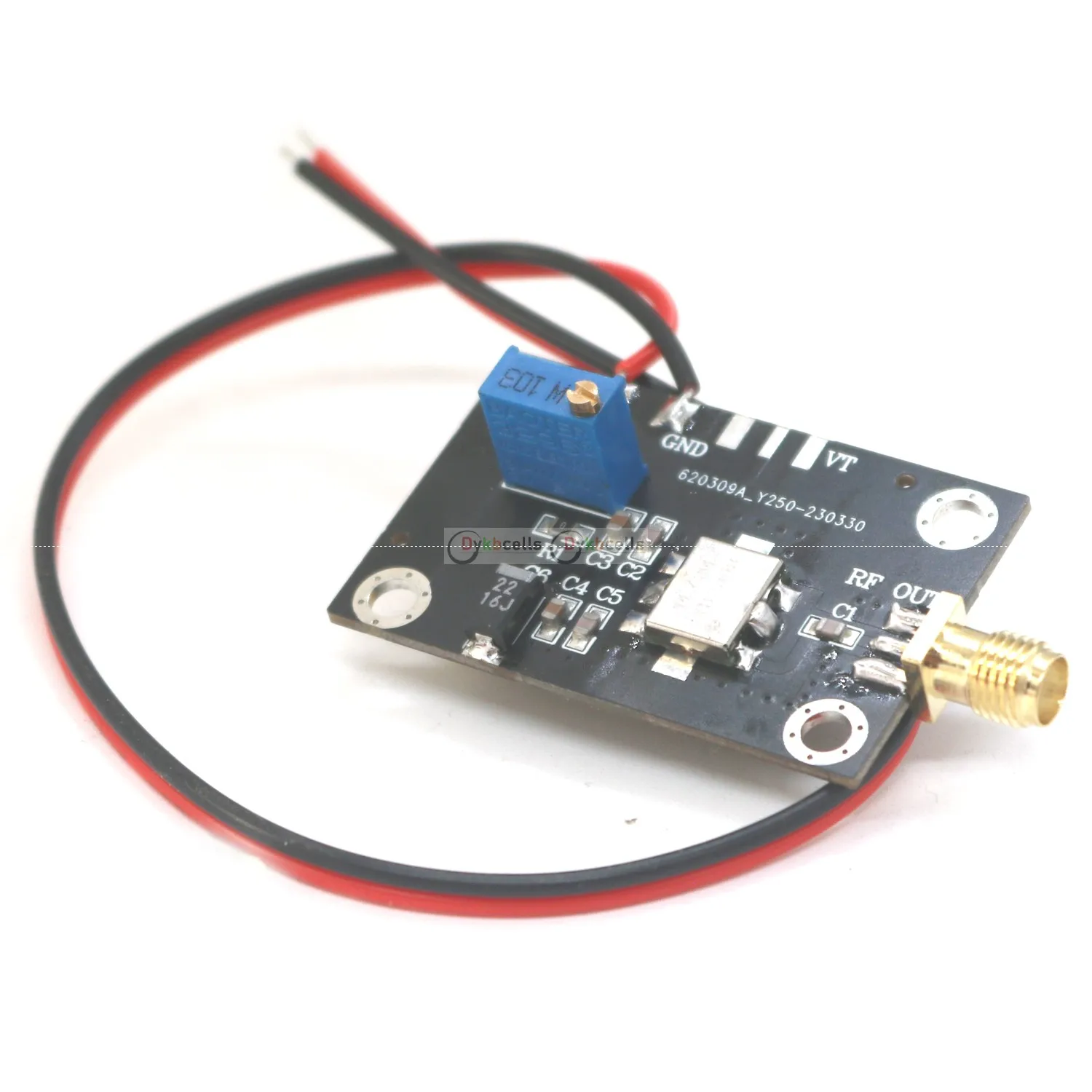 70M-5.8G VCO RF Voltage Module Controlled Oscillator Signal Source 900M 1.5G 2.4G FM Radio VHF VHF LORA GPS WIFI Drone Amplifier