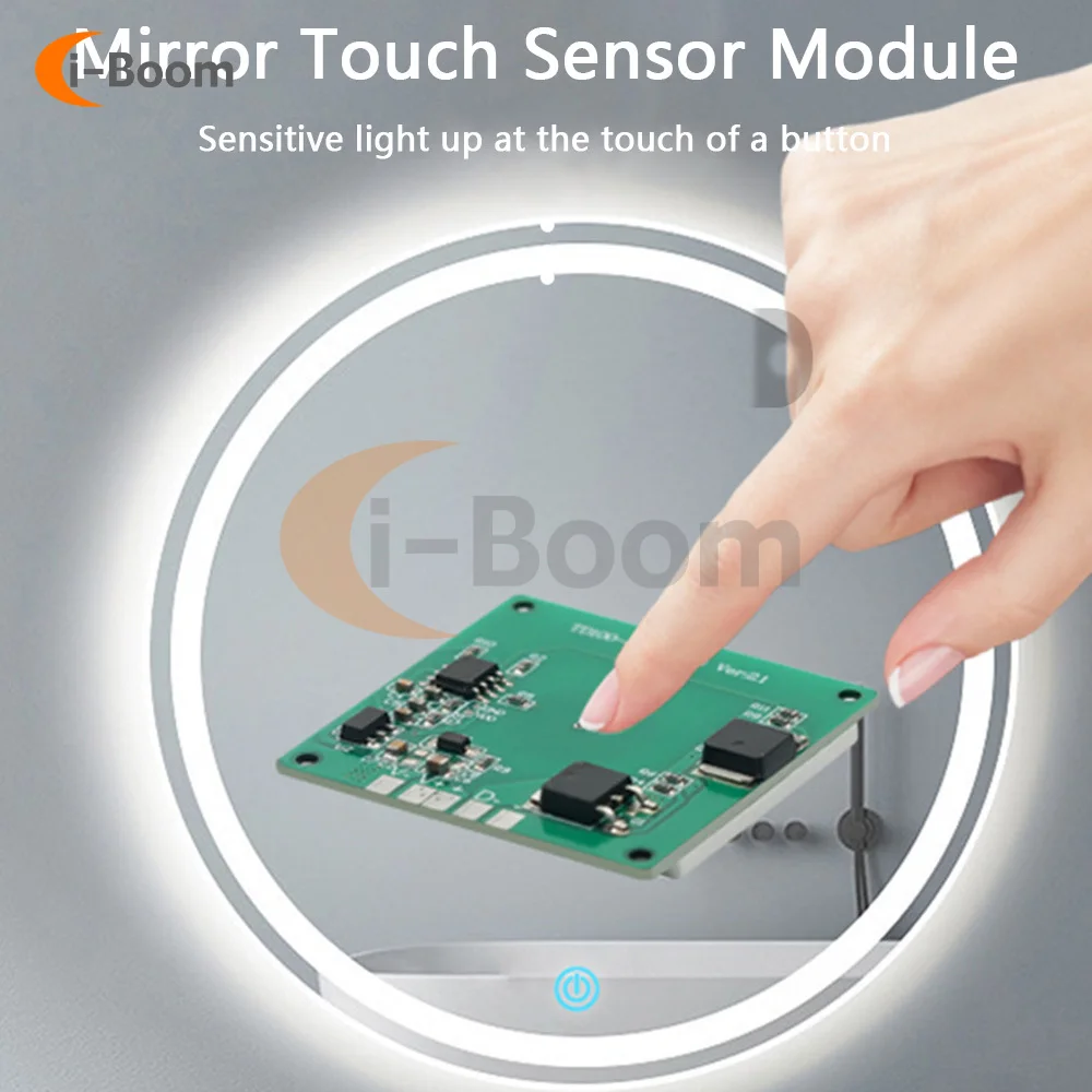 Touch Sensor Switch for Bathroom Mirror LED Light Capacitive Touch Light Switch 12V24V Bathroom Smart Glass Sensor Module